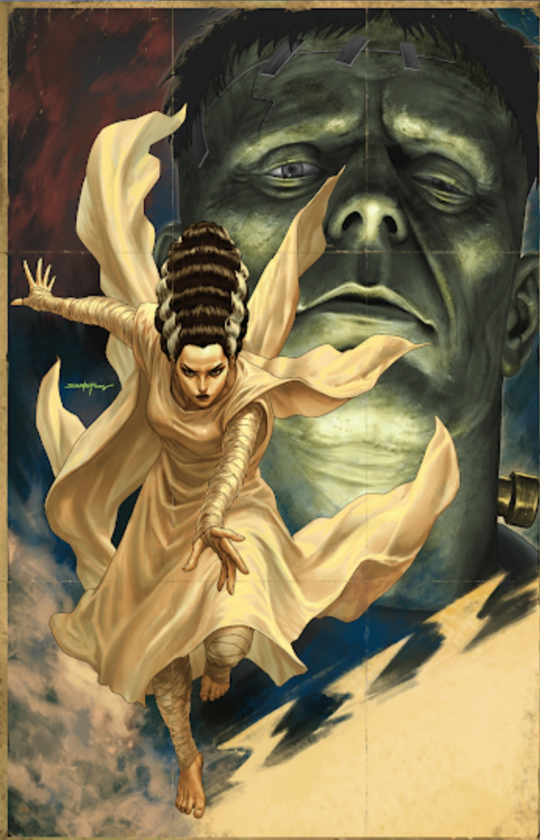 Set of 3 Bride of Frankenstein #1 Santa Fung & Leirix Li Ltd to 700 PRESALE 10/28