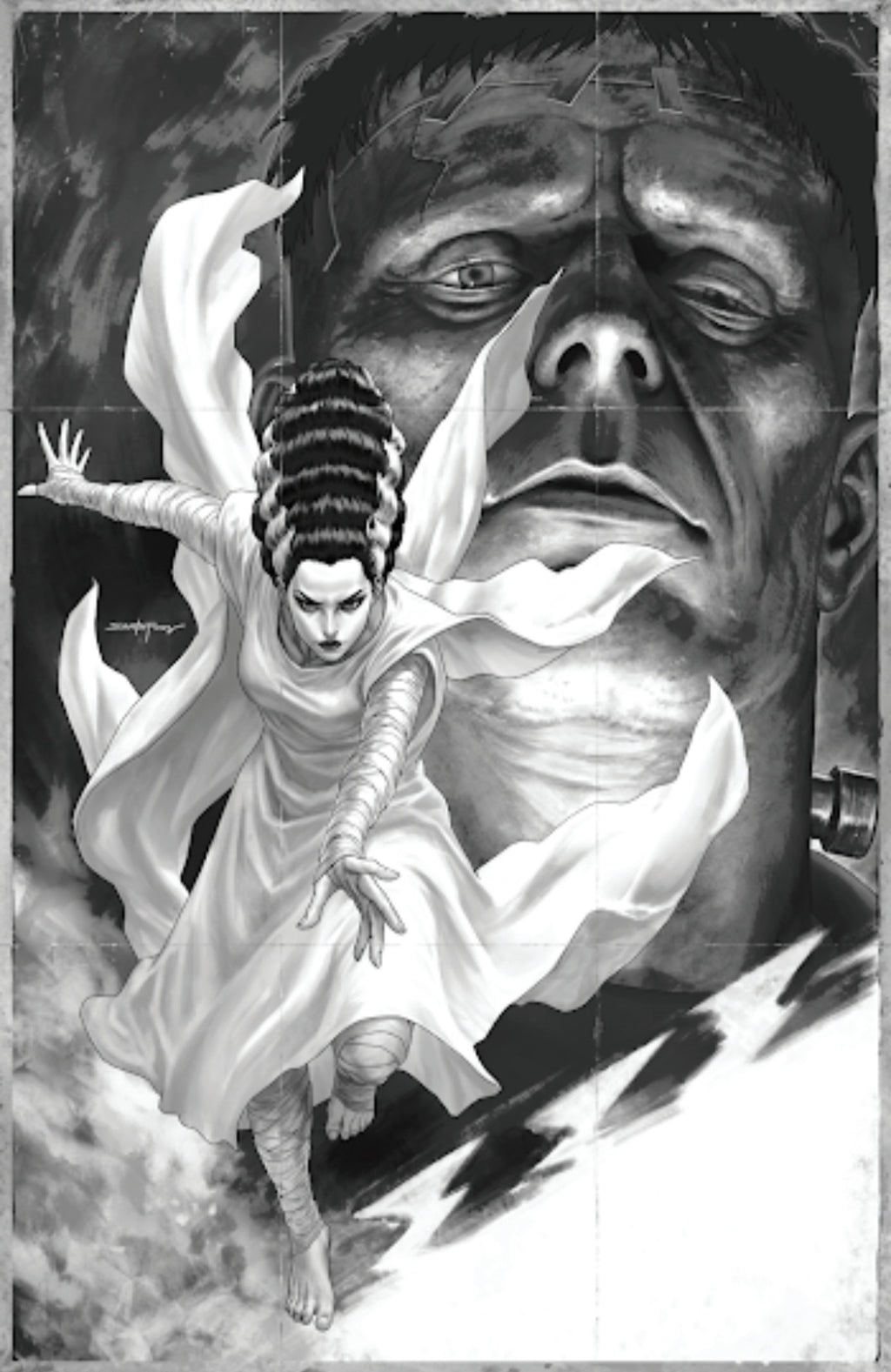 Set of 3 Bride of Frankenstein #1 Santa Fung & Leirix Li Ltd to 700 PRESALE 10/28