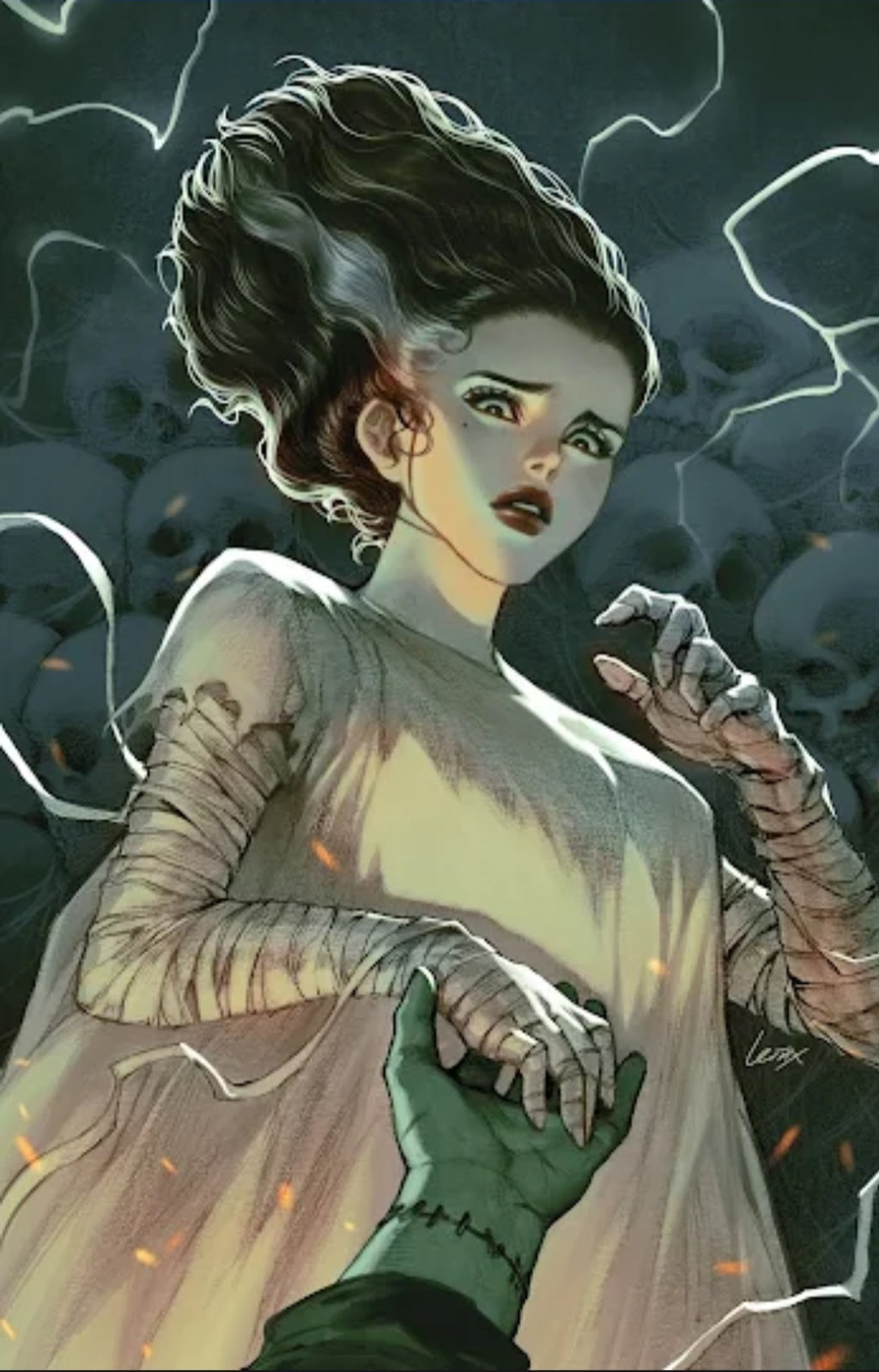 Set of 3 Bride of Frankenstein #1 Santa Fung & Leirix Li Ltd to 700 PRESALE 10/28