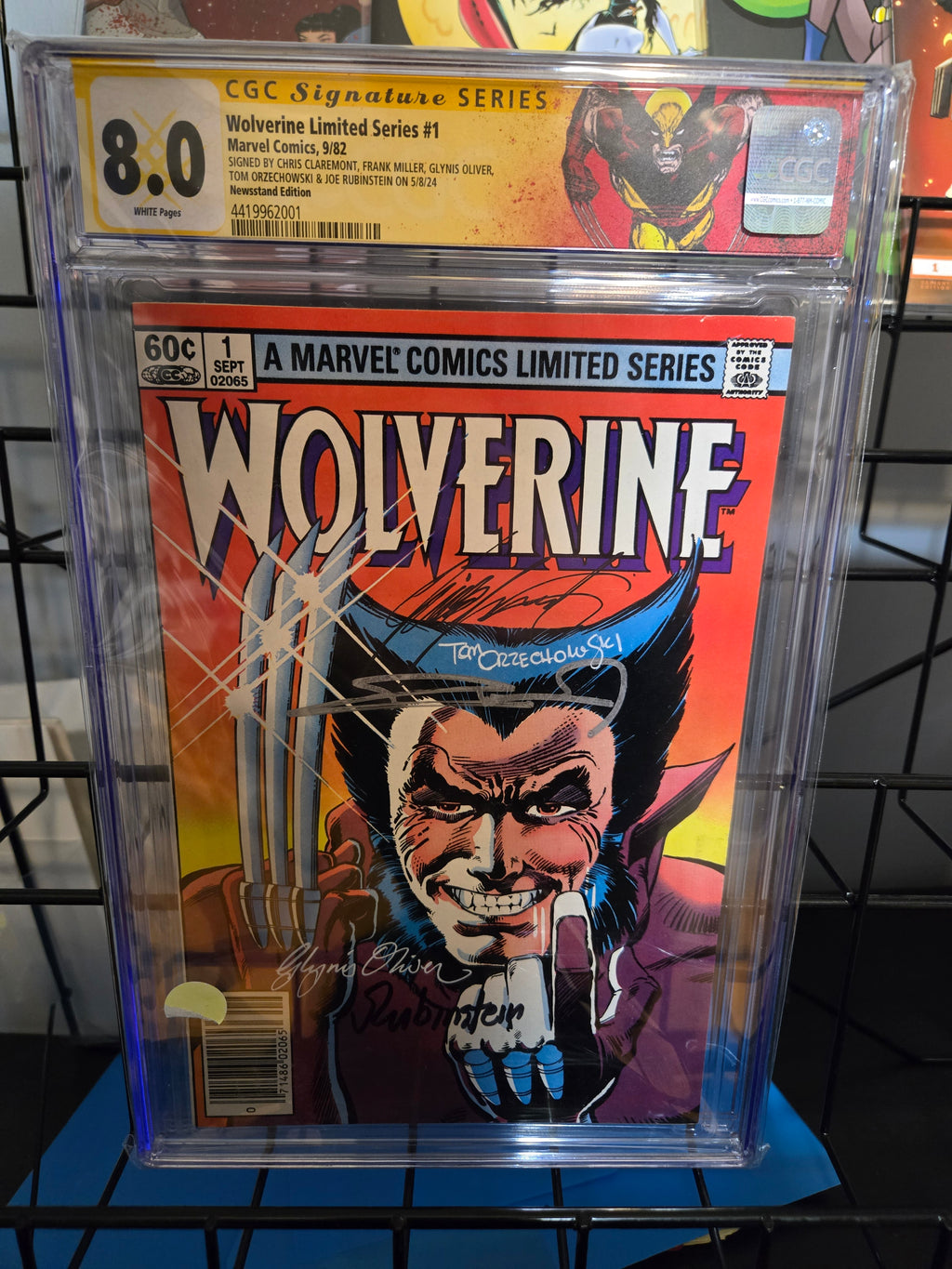 CGC 8.0 Wolverine #1 5x SIGNED Claremont Miller Oliver Rubinstein Orez
