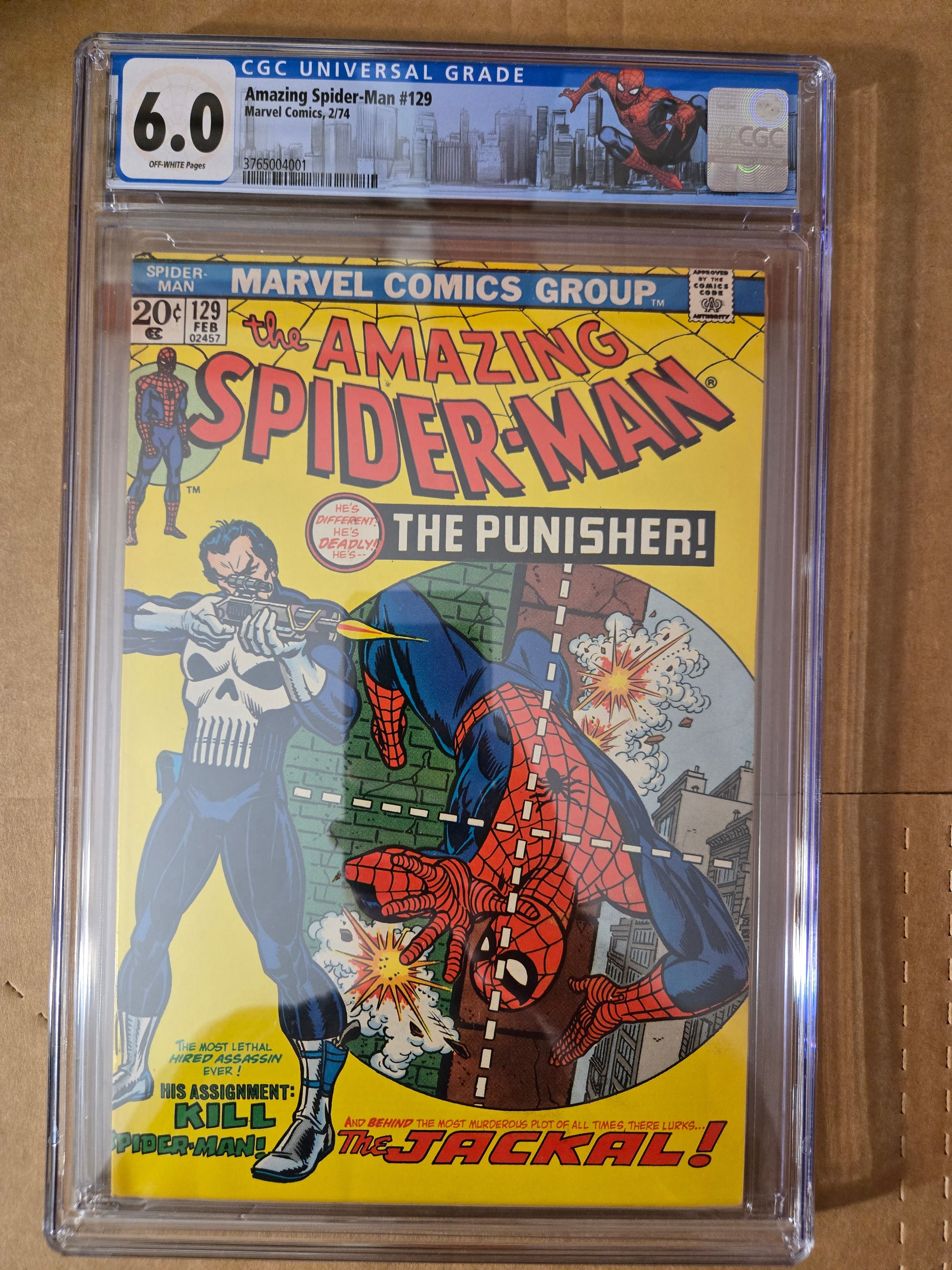 CGC 6.0 Amazing Spider-Man #129 (1974) 1st Appearance of Punisher Marvel