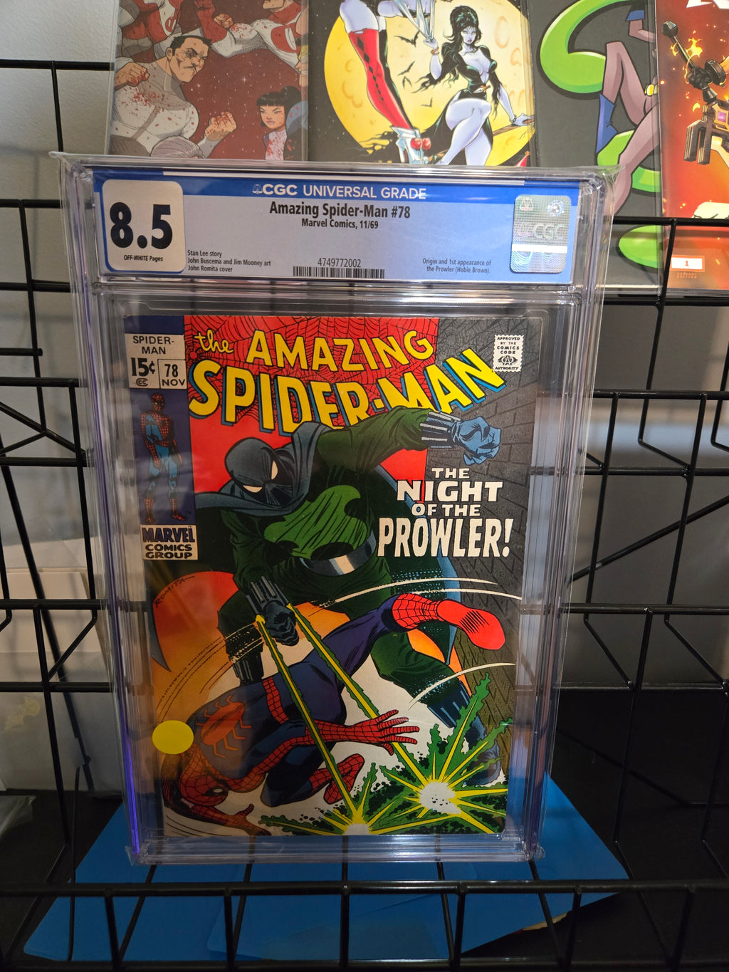 CGC 8.5 Amazing Spider-Man #78 1st Appearance Prowler