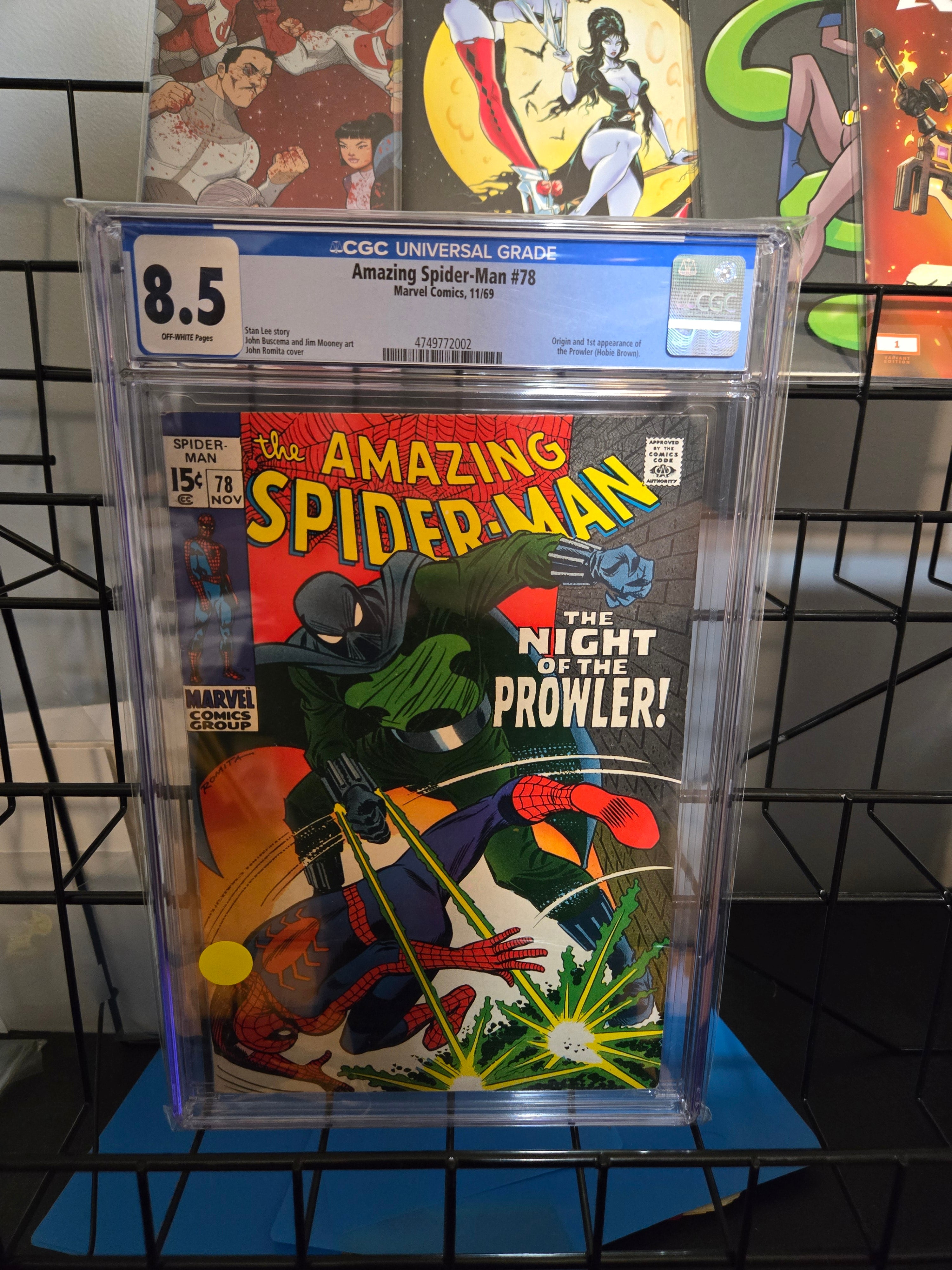 CGC 8.5 Amazing Spider-Man #78 1st Appearance Prowler